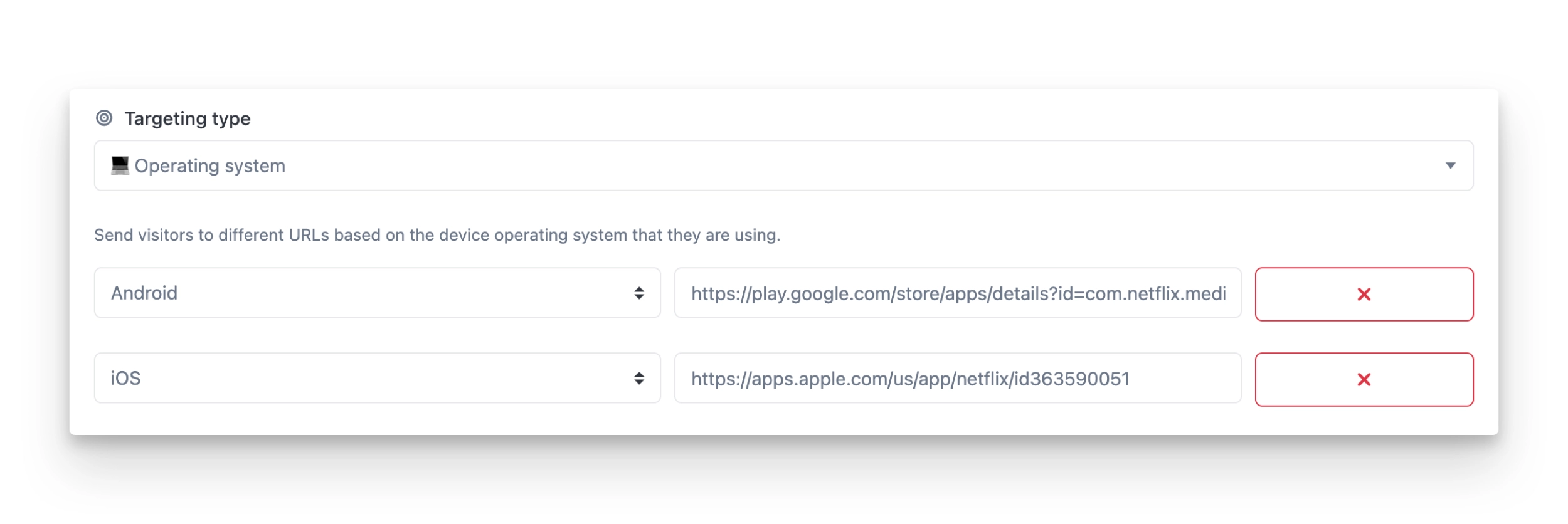 Linksflow OneLink OS targeting setup