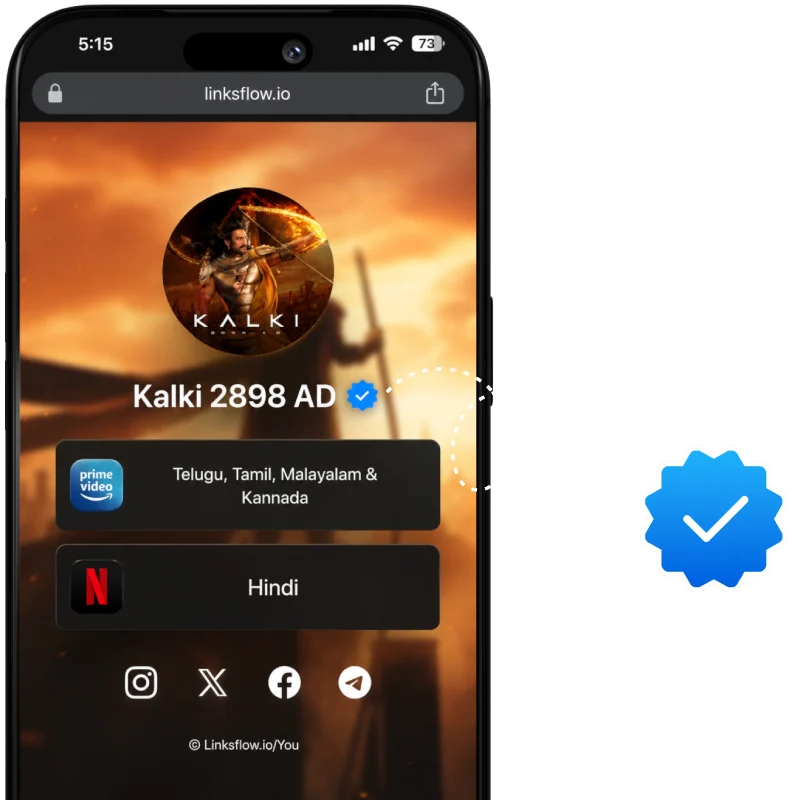 Linksflow verified profile mockup
